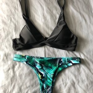 Zaful Tropical Thong Bikini